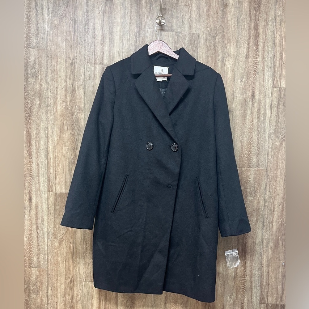 NWOT - Sam Edelman Black Wool Peacoat